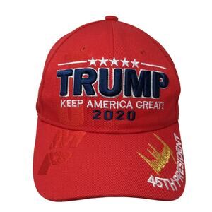 Trump Keep America Great! 2020 Strapback Hat Red One Size 45th President
